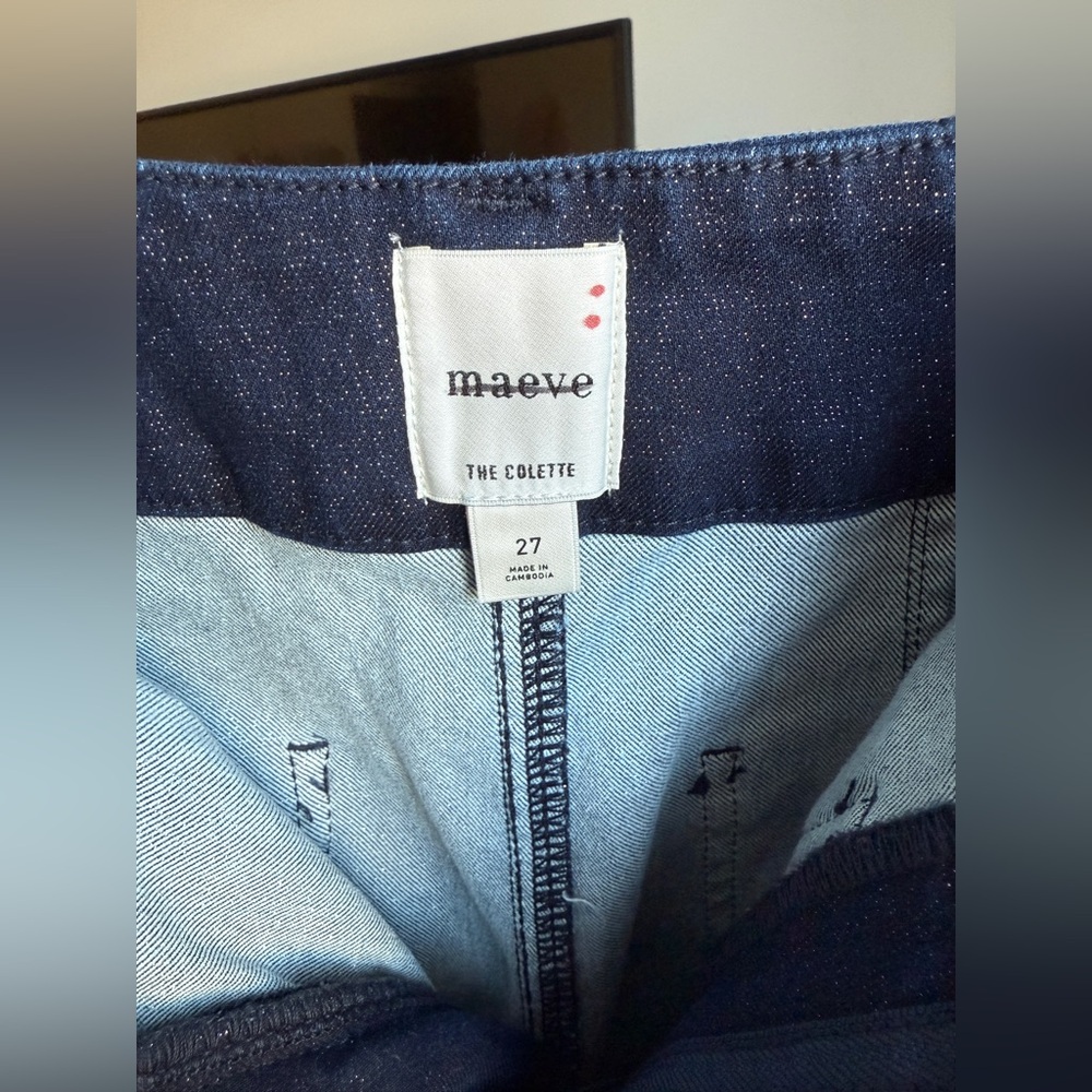 The Colette High-Rise Cropped Wide-Leg Jeans by Maeve: Sparkle Edition - Picture 8 of 8